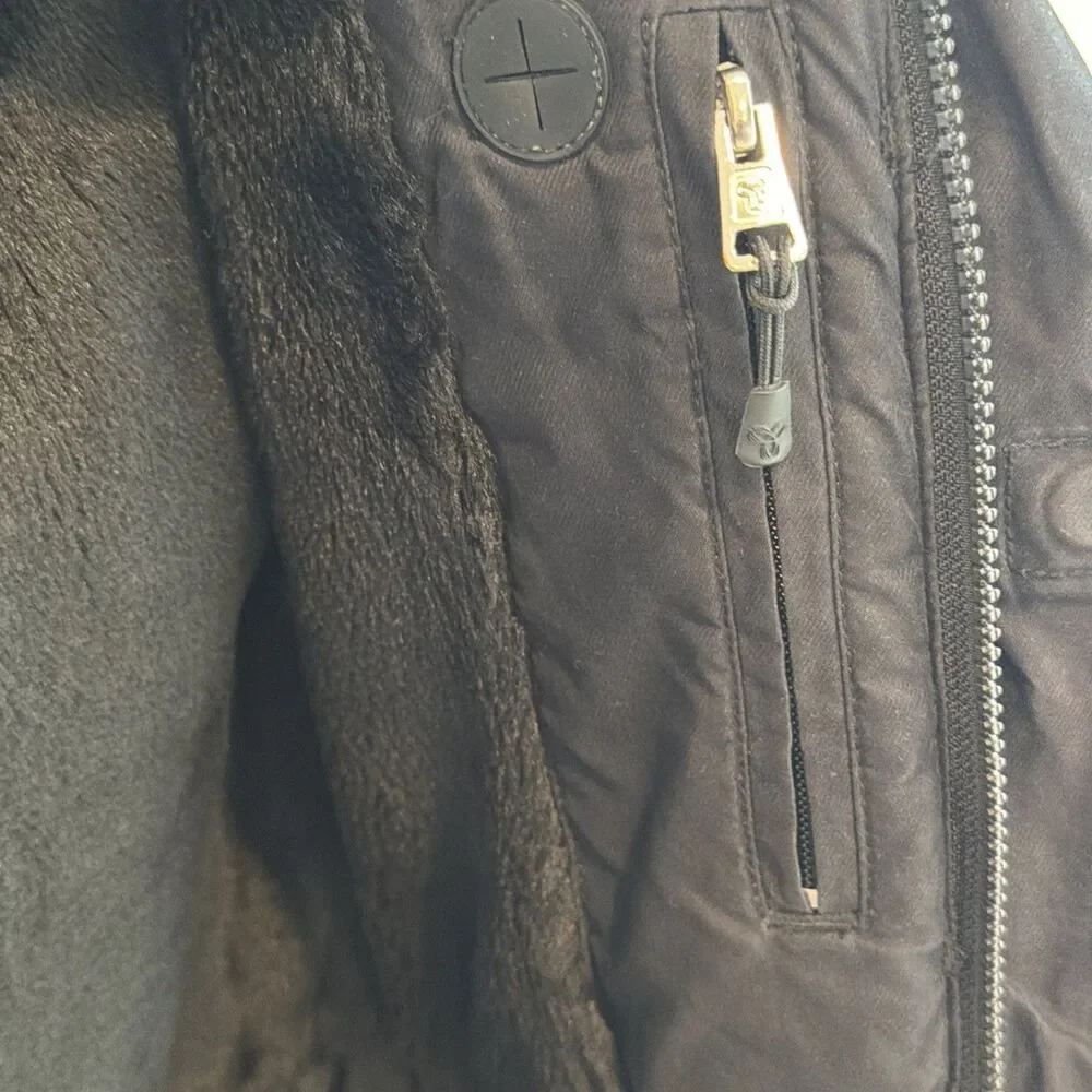 Aritzia TNA Avoriaz Black Hooded Parka Coat XXS - Picture 6 of 9